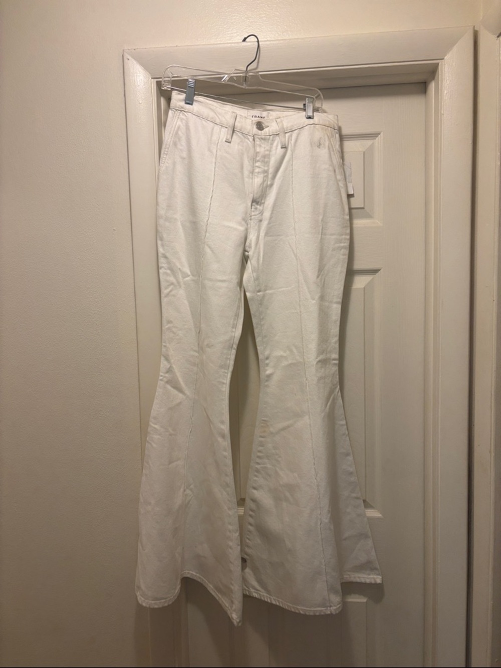 Frame Denim White High-Rise Jeans